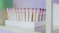 TB-500 research peptide vial in laboratory rack